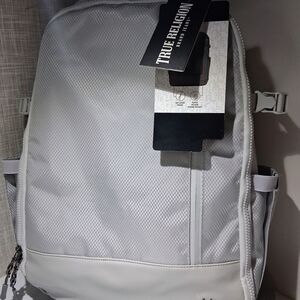 TRUE RELIGION Backpack FULL-SIZE Grey "Dome" TR104429 BRAND-NEW w/ALL tags
